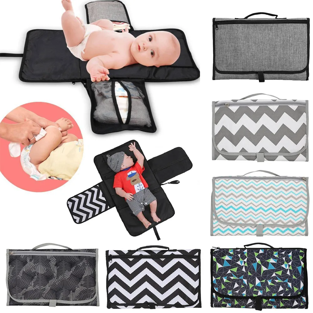 

3 in 1 Waterproof Changing Pad Diaper Travel Multifunction Portable Baby Diaper Cover Mat Clean Hand Folding Diaper Bag