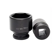 1 шт. 1/" универсальная короткая пневматическая Торцевая головка с метрической глубокой стенкой, набор ударных торцевых головок, гаечный ключ для ремонта автомобиля