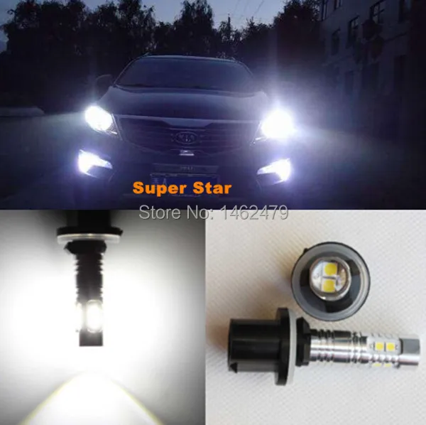 

2 x 50W H27 880 893 890 899 LED Fog DRL Light Bulb Lamp For Kia Carens Rio 2007-2009