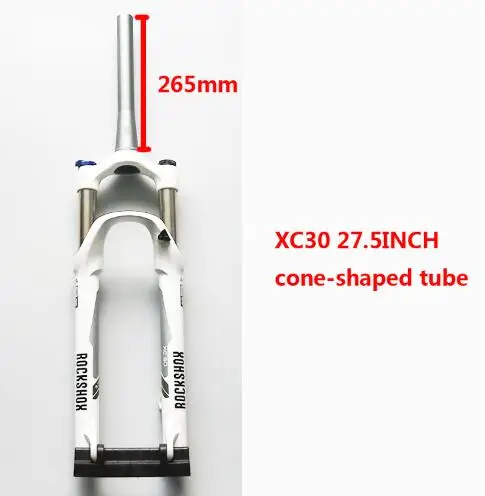 ROCKSHOX XC30 для 26 дюймов горный велосипед передний масло для подвески шок - Цвет: XC30 WHITE 27.5 265