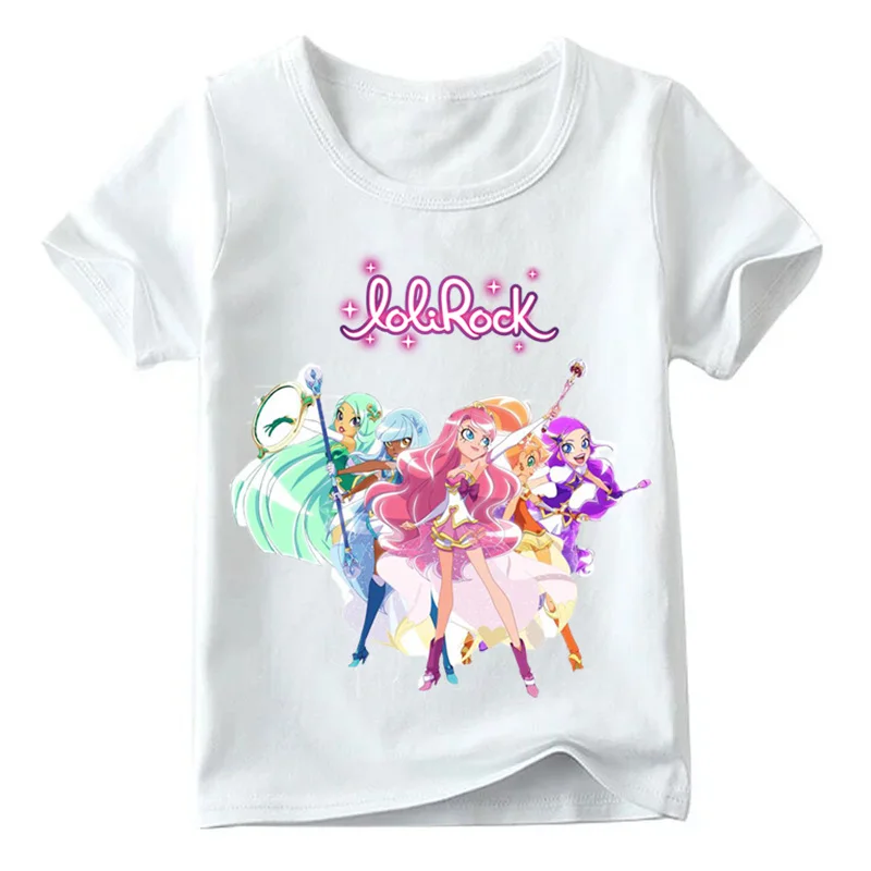 2019 детская Волшебная забавная футболка LoliRock для девочек милые летние топы с