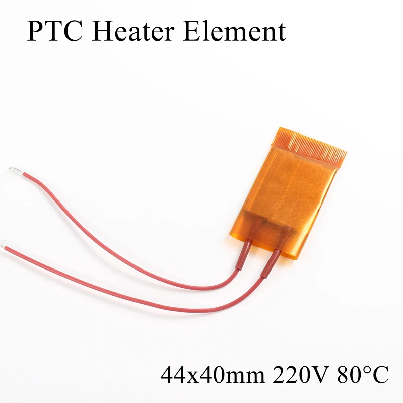 1 шт. 44x40 мм 220 в 80 градусов Цельсия PTC нагревательный элемент постоянный термостат изолированный термистор керамическая нагревательная пластина чип