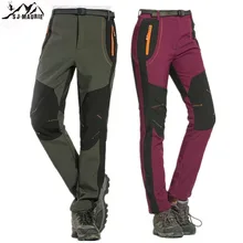 Водонепроницаемые треккинговые брюки для влюбленных, зимняя спортивная одежда, аксессуары для мужчин и женщин, флисовые брюки для походов, охоты, рыбалки, горных брюк
