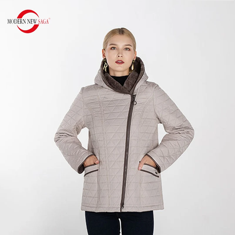 MODERN NEW SAGA 2019 New Autumn Collection Womens Short Jacket Female Hooded Jacket Warm Parkas Office Lady Casual Jackets