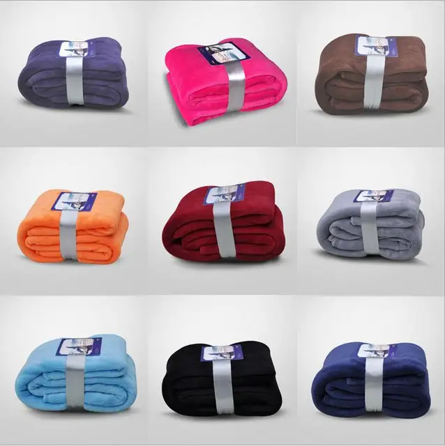 200 230cm thicken fleece blankets king size blanket on the bed warm plush blankets king size