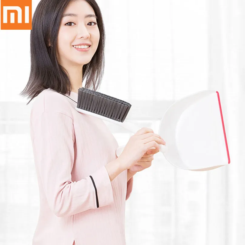 

Xiaomi YJ Mini Mop Dustpan Set High-density Soft Broom Brush Close to surface Clean Fine Dust For Home and office Cleaning