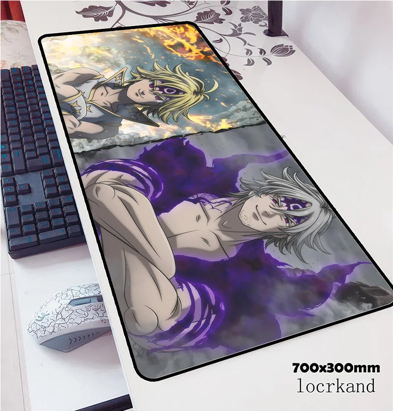 Коврик для мыши nanatsu no taizai 700x300x3 мм 3d компьютерный коврик игровой геймпад ПК