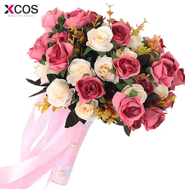 Свадебный букет невесты романтический свадебный букет цветок свадебные аксессуары для невест - Цвет: StyleH