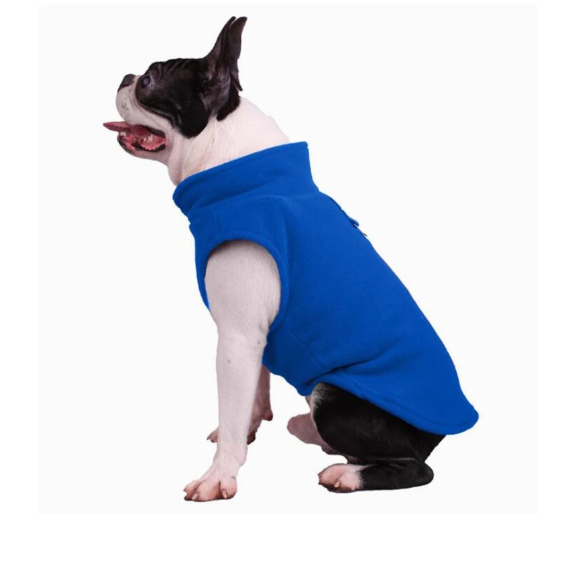 Осень Зима флисовая одежда для собак теплая мягкая верхняя одежда для питомца куртки для чихуахуа Французский бульдог Мопс дракон собака большая/маленькая собака