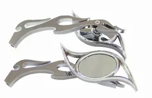 Diamond Twist Custom Chrome Motorcycle Mirrors For Suzuki Moped Cutlass FA50 FZ5