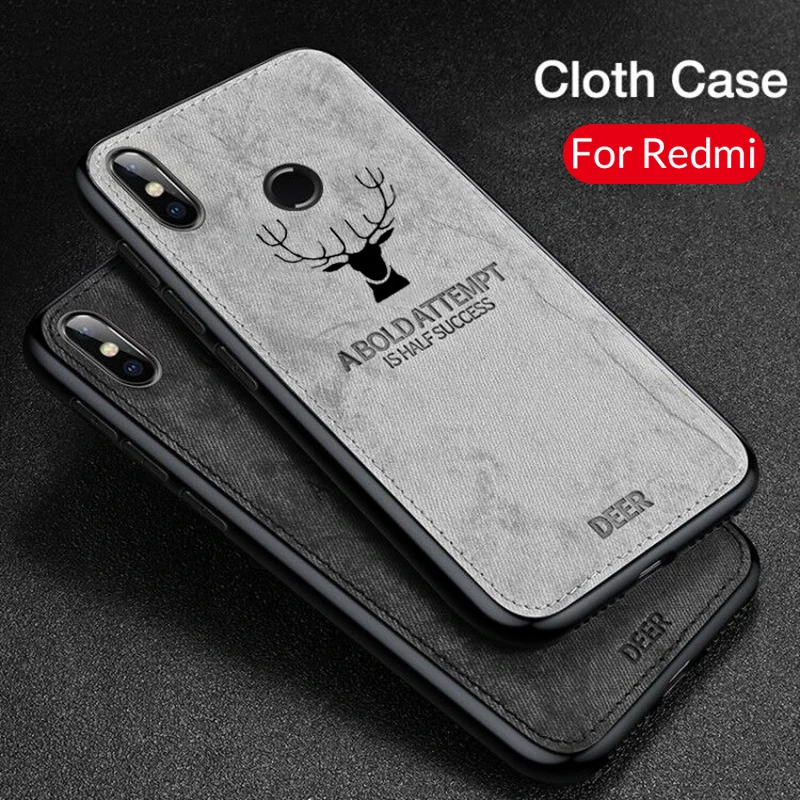 

Fabric Cloth Deer Phone Case For Xiaomi Redmi 7A 7 Go Note 7 6 5 6A A7 A6 Flip Soft Back Cover For Xiomi Redmi Note 8 Pro Global
