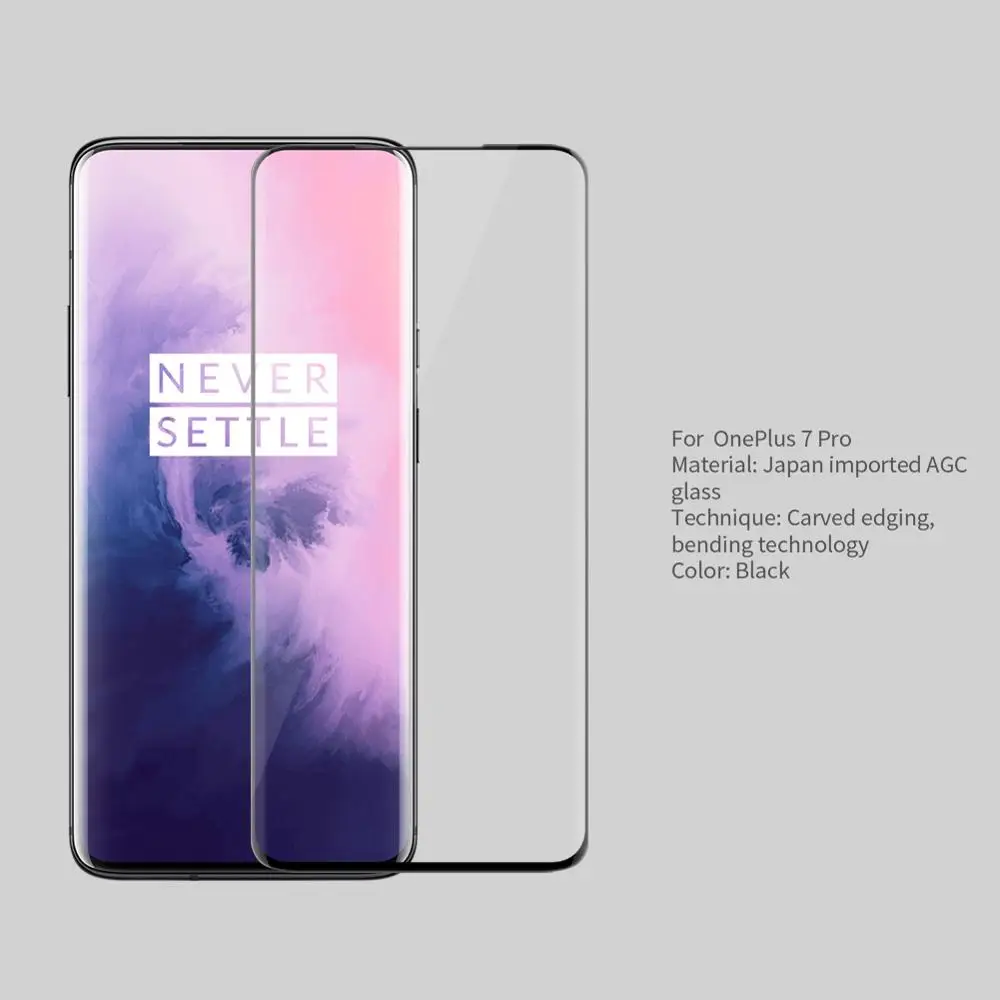 Закаленное стекло Nillkin для OnePlus 7 Pro/One Plus 7 Pro Полное покрытие 3D CP+ MAX Защитная пленка для экрана для Oneplus 7