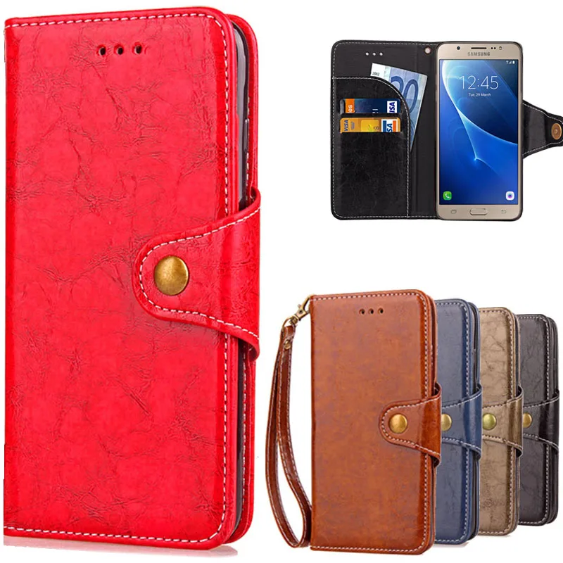 

For coque Samsung Galaxy J7 2016 case For Fundas Samsung J7 2016 J710 J710F Luxury Retro Wallet Magnet Flip Cover Leather Case
