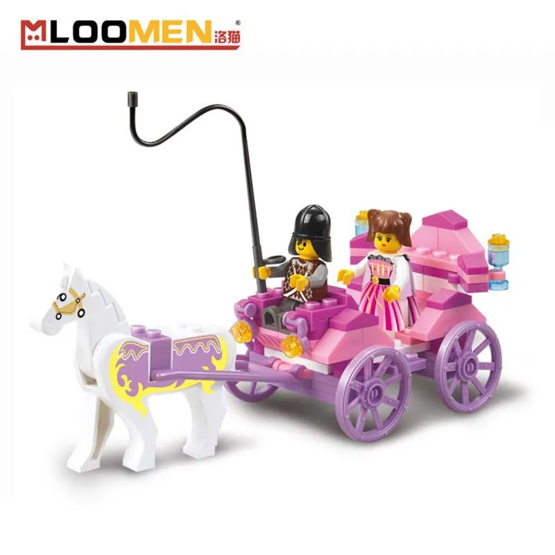 

99pcs Legoings Princess Carriage Building Blocks Children Enlighten Brand Small Toys Birthday Gifts