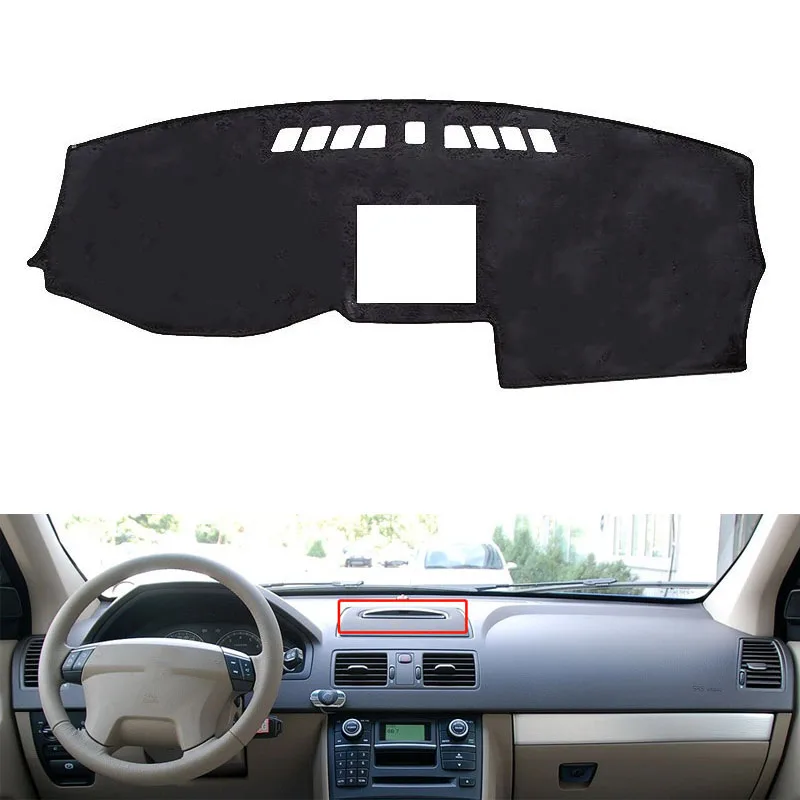 Для volvo XC90 2004 2005 2006 2007-2013 крышка приборной панели солнцезащитный козырек нескользящий коврик для приборной панели автомобильные наклейки аксессуары для интерьера