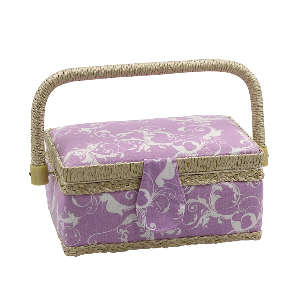 

Handmade Fabric Sewing Storage Basket Stitch Needle Thread Storage Box Fabric Craft Sewing Tools Organizer Christmas Gifts