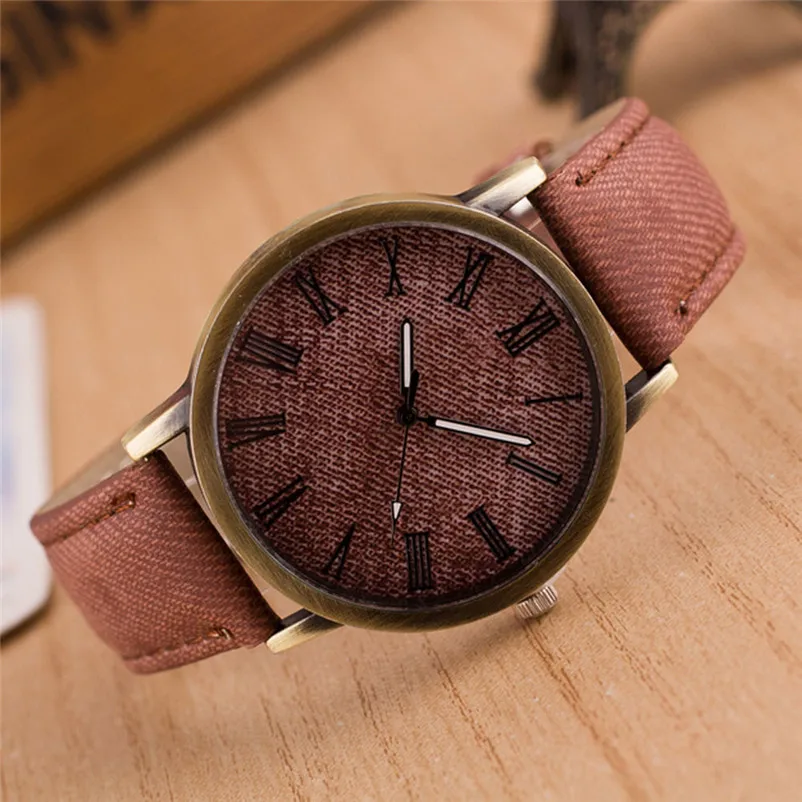 

Delicate Hot! 2018 watch men Fashion Luxury Retro Vogue Wrist Watch Cowboy Leather Band Analog Quartz Watch