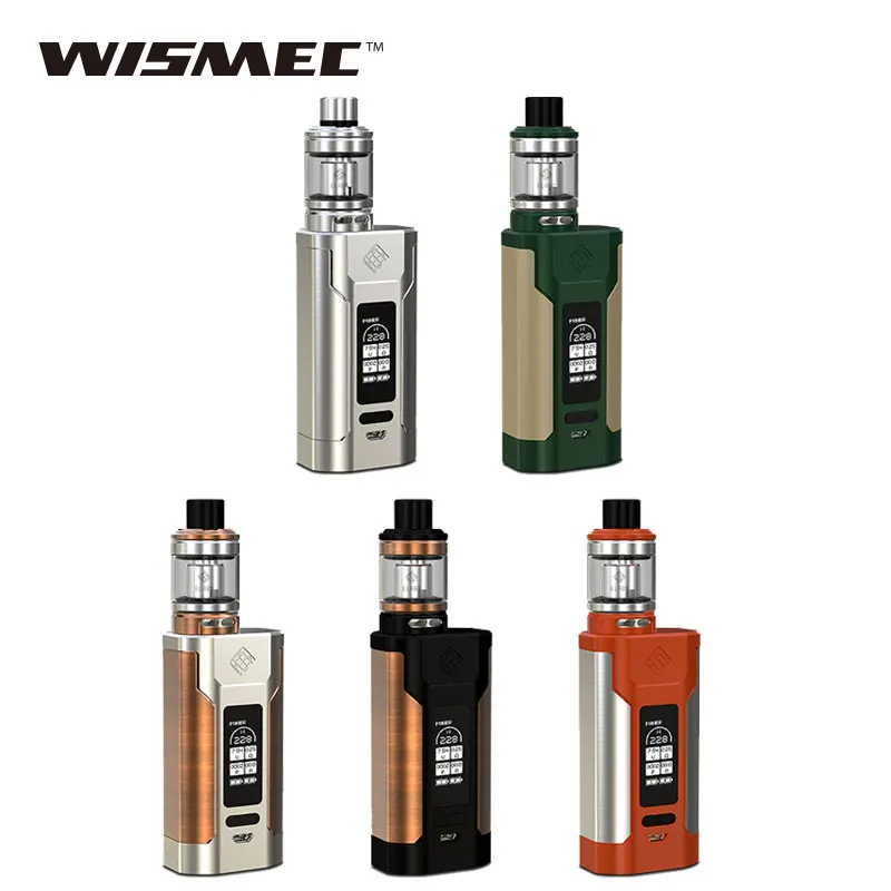 Original Wismec Predator 228 Kit with Elabo Tank 4.9ml NS Triple Coil vs 228W Predator BOX Vape Mod E-cig Kit/Mod vs Smok Alien original wismec rx2 3 mod augvape merlin mini tank 2ml rta atomizer vaping 200w rx23 tc box mod e cig vaping vs smok alien kit