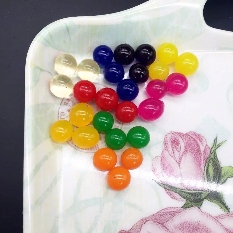 7 8pcs/lot Big Crystal Soil Mud Hydrogel Gel Kids Children Toy Water Beads Growing Up Orbiz Balls Wedding Home Decor E|Кристаллическая