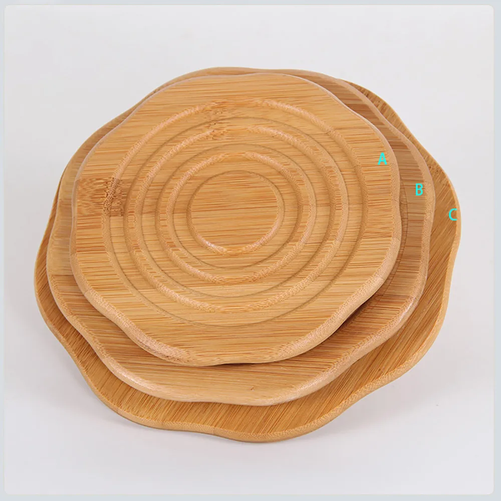 

2019 Year Large Wooden Household Heat Insulation Table Mat Non-slip Pan Mat Circle Home Decoration Accessories For Home
