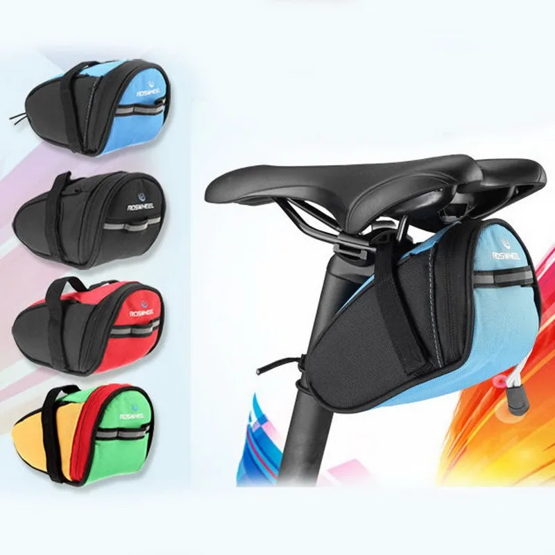 Perfect ROSWHEEL Waterproof Bicycle Bag Bicycle Bike Storage Saddle Bag Cycling MTB Seat Tail Rear Pouch Key Wallet Phone Holder 2