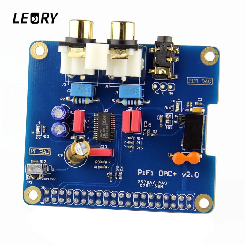 LEORY HIFI DAC цифровая аудио карта к S/PDIF Pinboard для Raspberry Pi 3 Model B/2B/B +/A + цифро аналоговый
