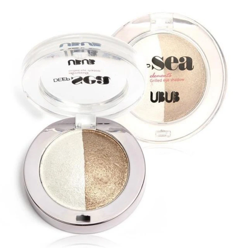 

UBUB Doule Color Matte Pigment Eye Shadow Palettes Nude Eyeshadow Shade Eyebrows Makeup Set Shimmer Eyeshadow Palette Make Up