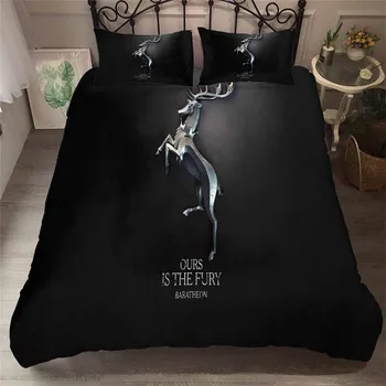 

HELENGILI 3D Bedding Set game of Thrones Print Duvet Cover Set Bedcloth with Pillowcase Bed Set Home Textiles #GOT-16