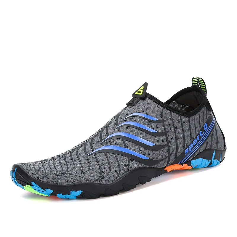 Online Zapatos de agua de verano para hombre zapatillas transpirables zapatillas de playa para adultos zapatos descalzos sandalias de natación para mujer Calcetines de buceo