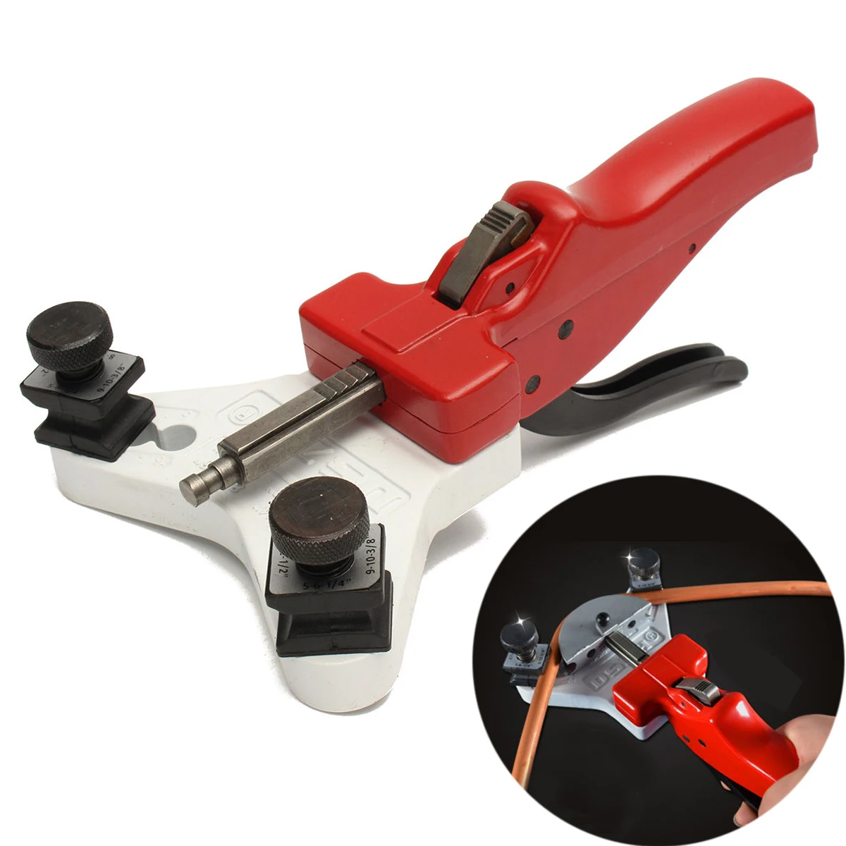 1 Set New Heavy Duty 15-22MM Manual Steel Pipe Tube Bender Copper Cutter Machine