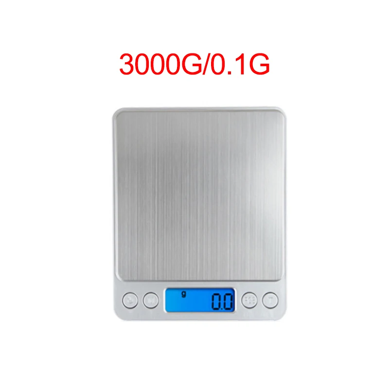 500 г/0,01 г цифровые кухонные весы пищевая диета кухонные весы для приготовления пищи электронные весы 3000 г/0,1 г точные весы - Цвет: 3000g-0.1g