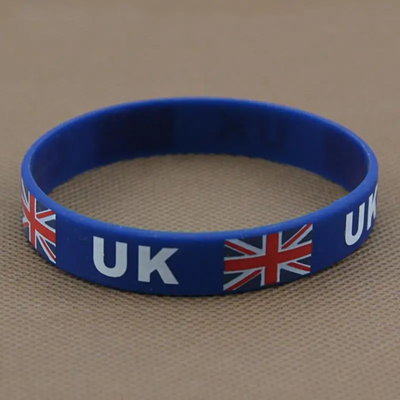 Модный силиконовый резиновый браслет гибкий Браслет манжета с напечатанным