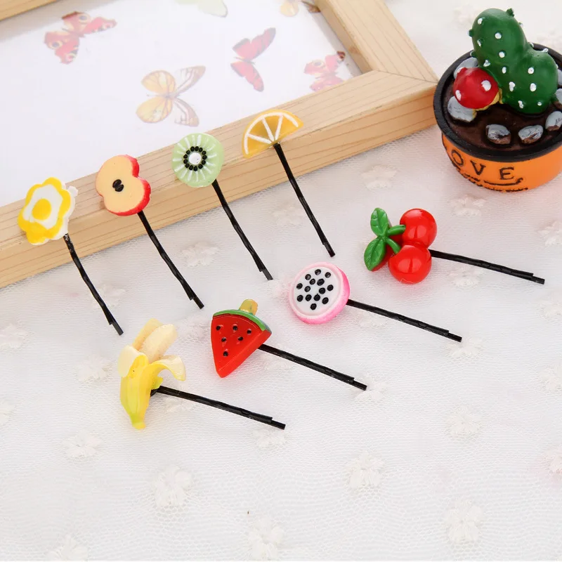 Buy 10pcs Japan Lovely Artificial Fruit Baby Hair Pins