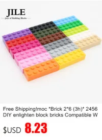 Строительные блоки Moc Brick 2x2 3003 DIY, Обучающие творческие основы, классические наборы, совместимые сборные частицы, игрушки для детей