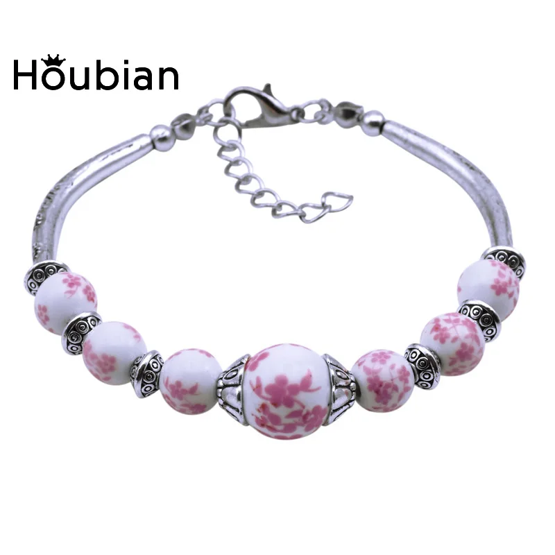 Ceramic Bangle Bracelet Galvanized Elbow Rhinestone Bracelet Jewelry