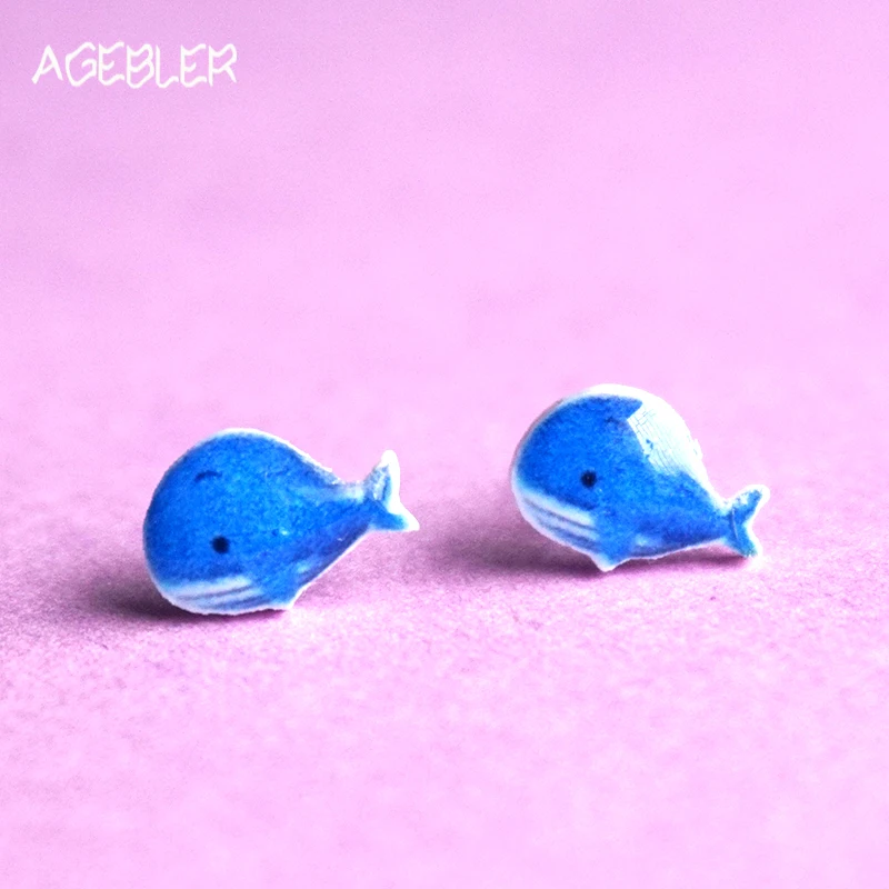 

Hot Sell Whale Stud Earrings For Women 925 Sterling Silver Needle Cute Magnet Earrings Kids Girls Gift Clip on Brincos