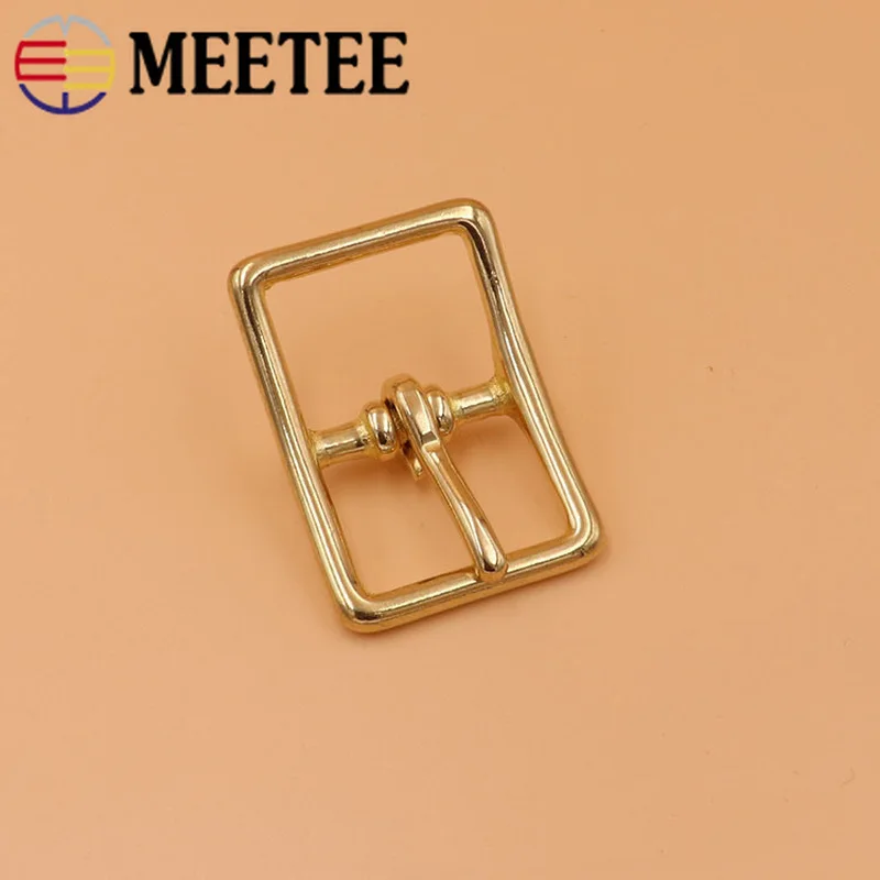 Meetee 5/10 шт. 13/16/20/26 мм Чистая латунь металлические пряжки для сумок аксессуары