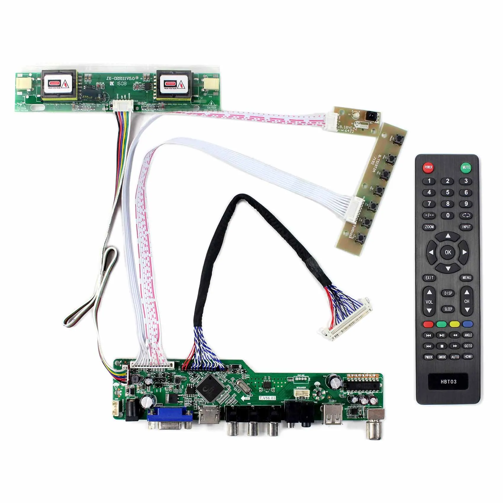 Плата контроллера T.V56.03 для экрана интерфейса LVDS 17 дюймов 1280x1024 M170ETN01.0 LTM170ET01 M170EG01