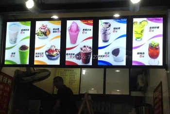 

Magnetic Aluminum Frame Slim Led Menu Board,Magentic Led Menu Signs 16"x24" Free Shipping