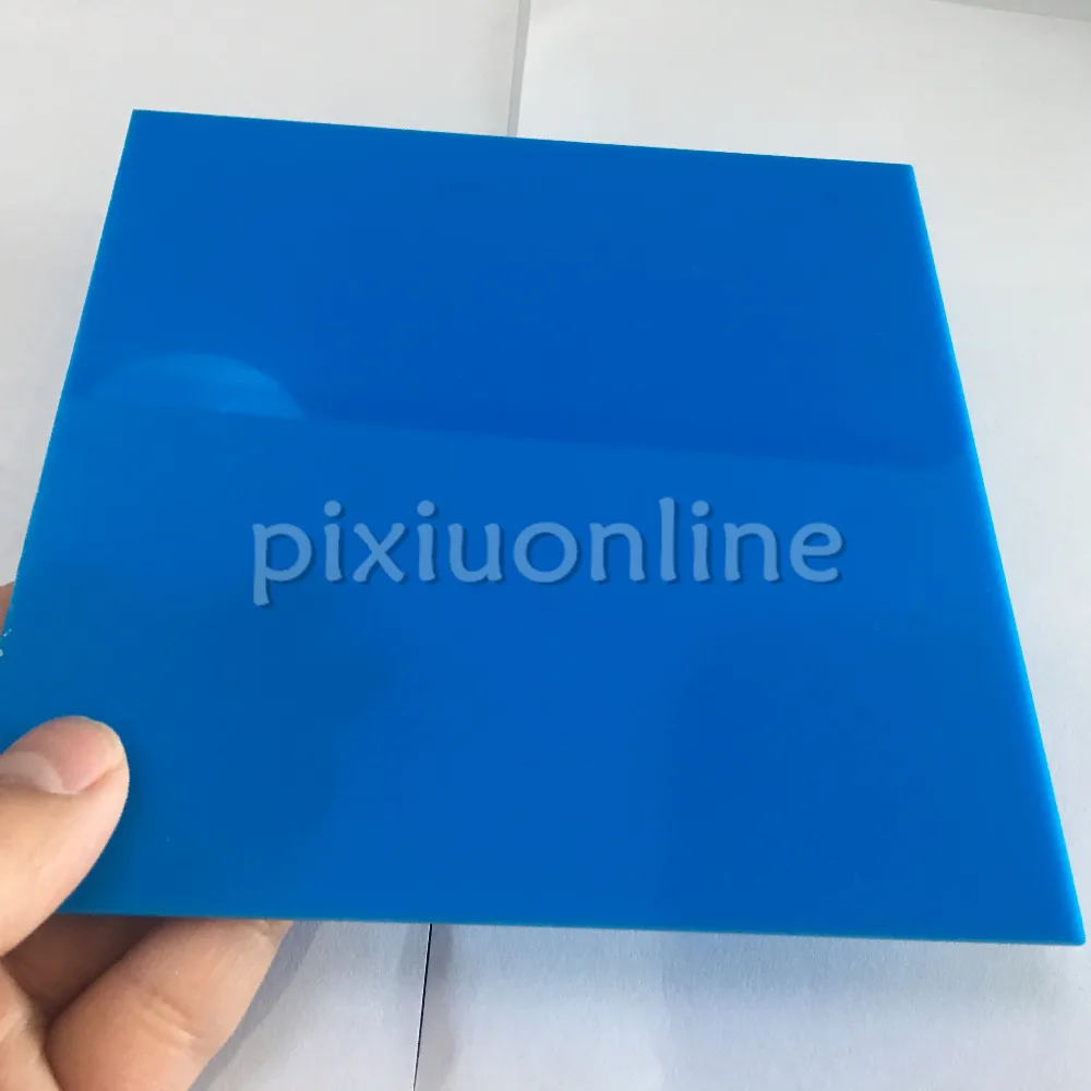 

1pc J599b Blue Opaque Acrylic Board Non-transparent Plastic Sheets 15*15cm Thickness 2.3mm Electrical DIY Making