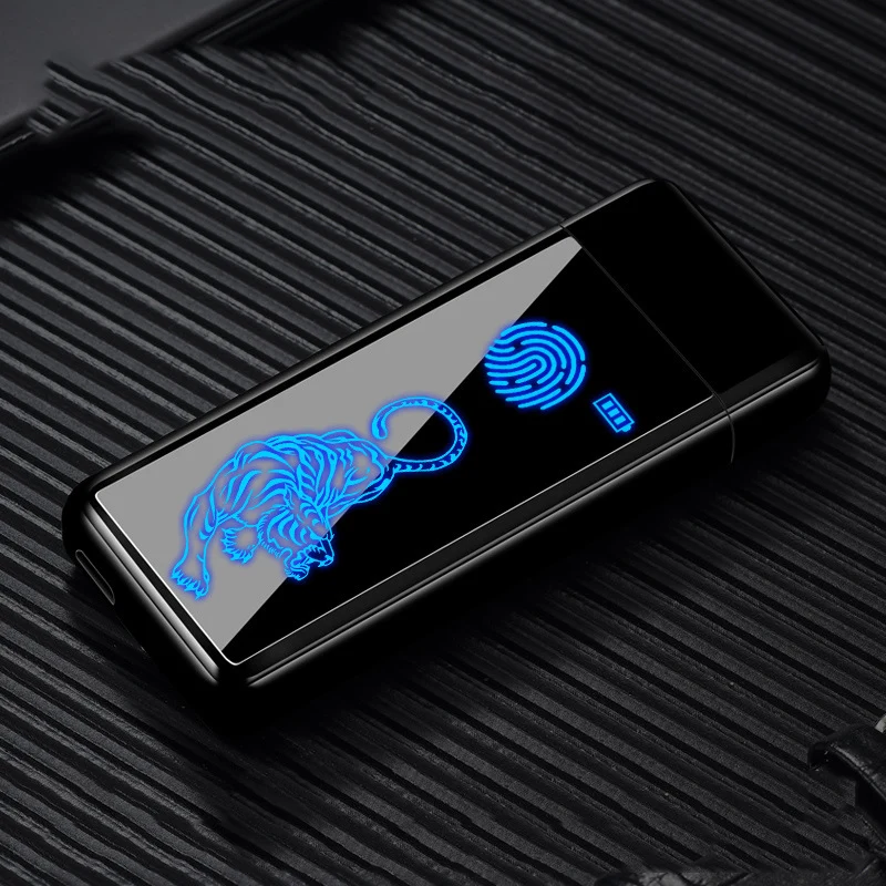 Полноэкранная электронная USB Зажигалка вольфрамовая турбо зажигалка