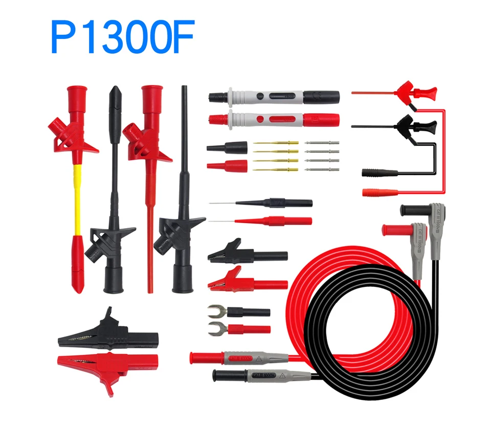 Горячий Cleqee P1300D P1300E P1300F сменный щуп тестера крюк и тест-комплекты выводов 4 мм штекер банана крокодил тестовая палка