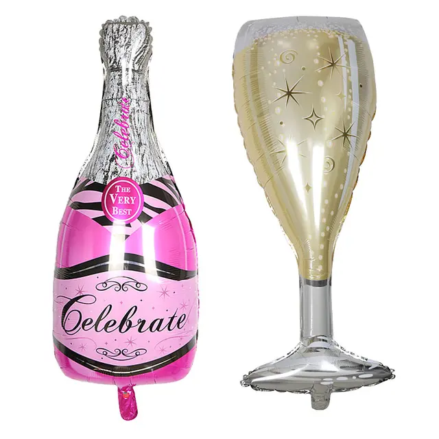 Download 1pc Champagne Wine Bottle Glasses Balloon for Birthday Party Decorations Wedding supplies ...