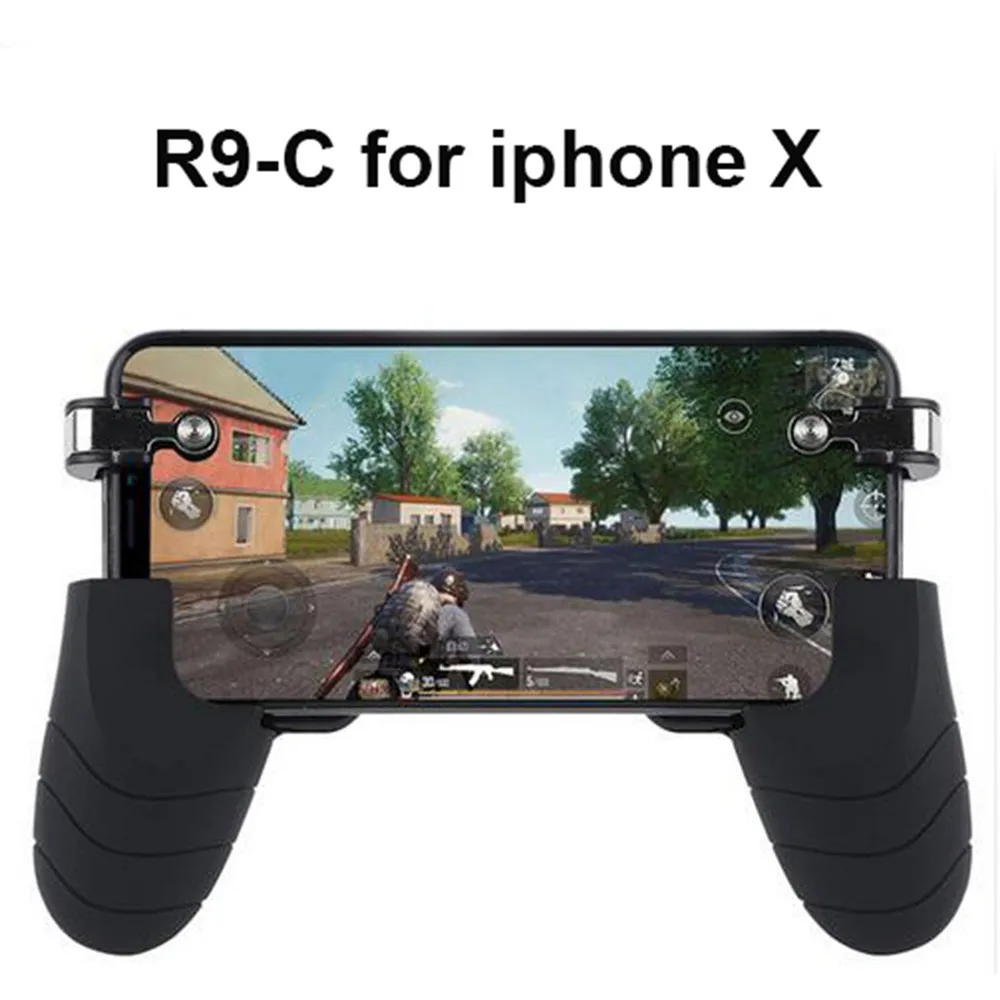 Goedkoop Mobiele Telefoon Gamepad Trigger Fire Knop Doel Sleutel L1R1 Shooter Controller Joystick voor ipad Voor iphone8 X Voor PUBG Gaming grip