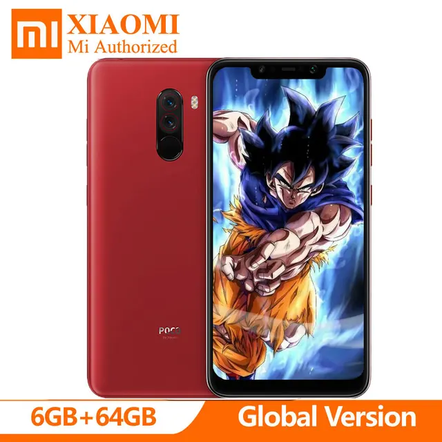 In stock Global Version Xiaomi PocoPhone F1 Poco Phone 6GB 64GB Snapdragon 845 6.18''  Full Screen Dual Rear Camera 20MP Front
