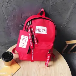 2018 Новый Письмо печати Повседневное рюкзак высокое качество унисекс Harajuku модная одежда для девочек путешествия школьная сумка рюкзак
