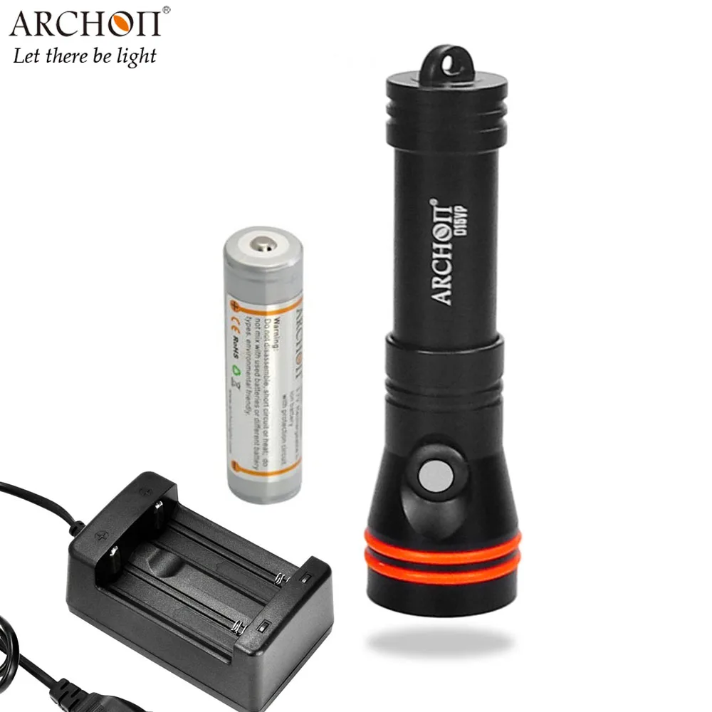 ARCHON D15VP фонарик для дайвинга CREE XM-L2 U2 XP-E N3 светодиодный макс. 1300 люмен 100 м комплект
