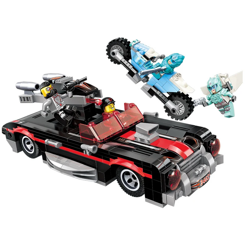 

371pc Children's building blocks toy Compatible Legoingly city technik Shadow supercar figures Bricks birthday gifts