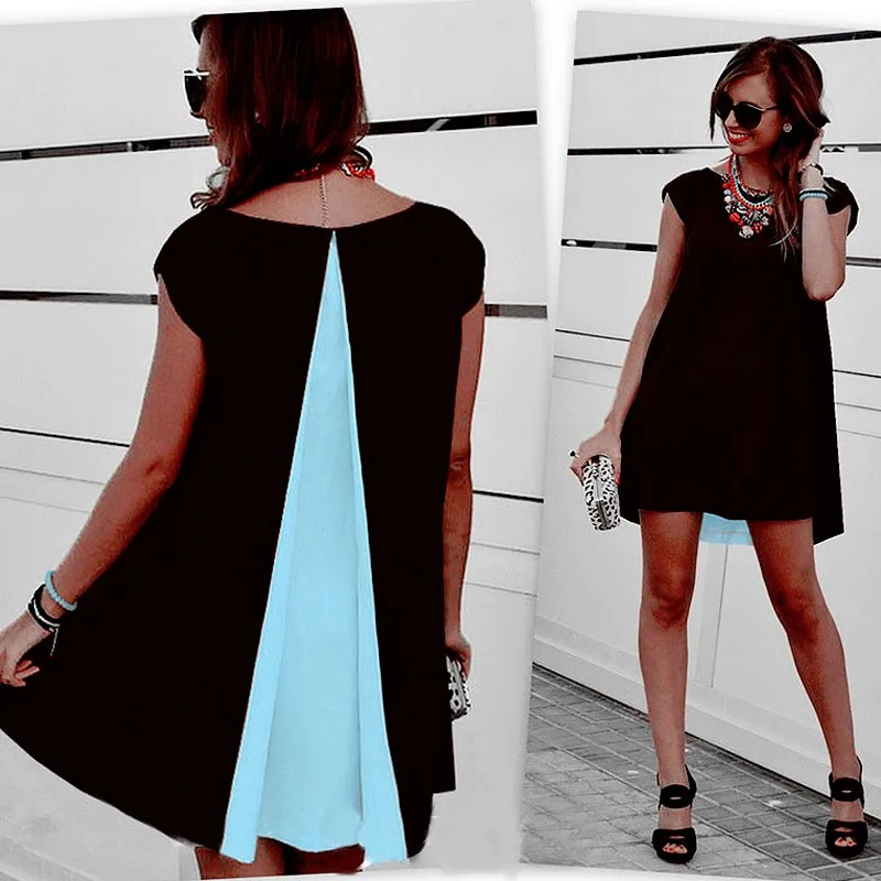 Ukraine Plus Size XL Casual Beach Dress Short Sleeve Female Women Dress 2016 Summer Style A Line Bodycon Dresses Vestido
