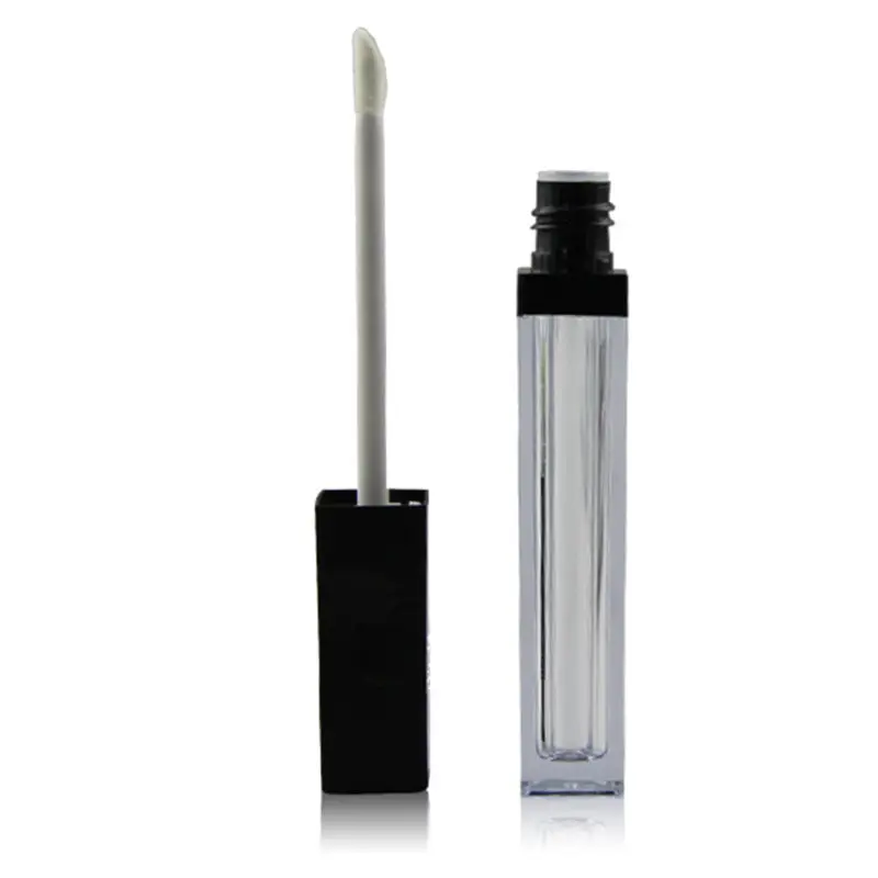Download 5ML Square Lip Gloss Bottle Shiny Black cap Lip Glaze Tube ... Yellowimages Mockups
